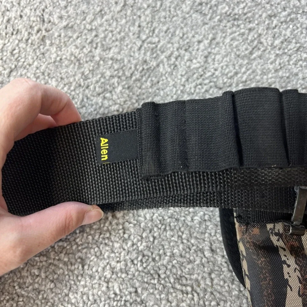Allen Camo Nylon Belt Holster Brown Hunting Handgun Pistol Field‎ OWB Ammo Loops